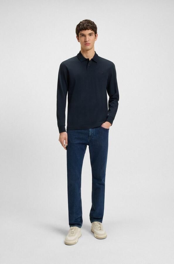 Boss Polo Shirt Lange Mouw Pe_interlock_long - Foto 4