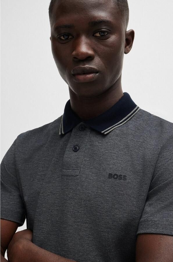 Hugo Boss Moderne Grijze Polo Shirt Korte Mouw Gray Heren - Foto 7