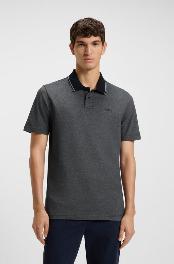 Hugo Boss Moderne Grijze Polo Shirt Korte Mouw Gray Heren - Foto 15