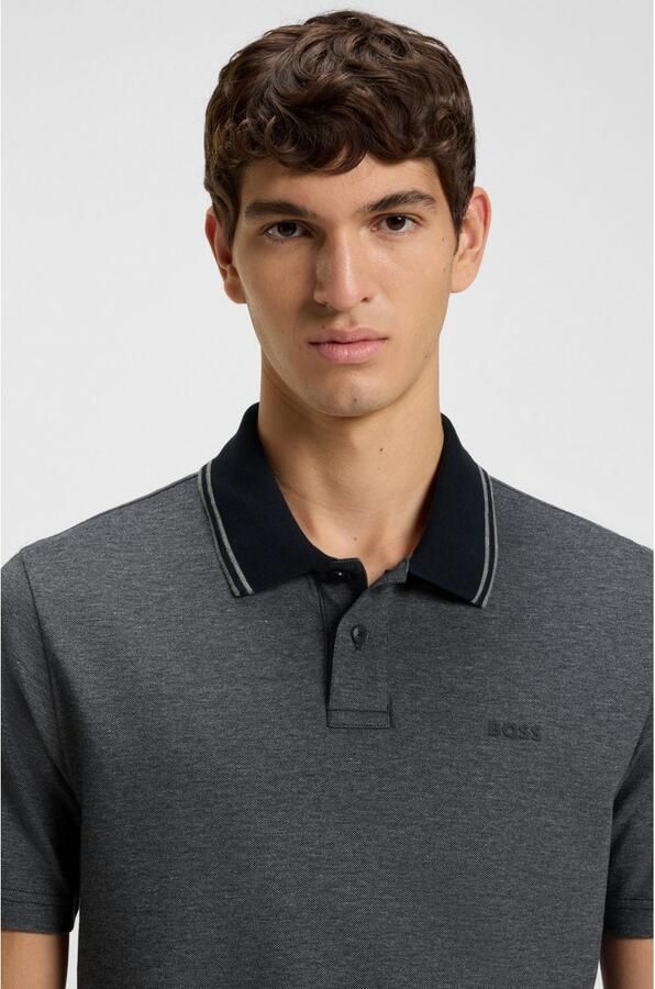 Hugo Boss Moderne Grijze Polo Shirt Korte Mouw Gray Heren - Foto 6