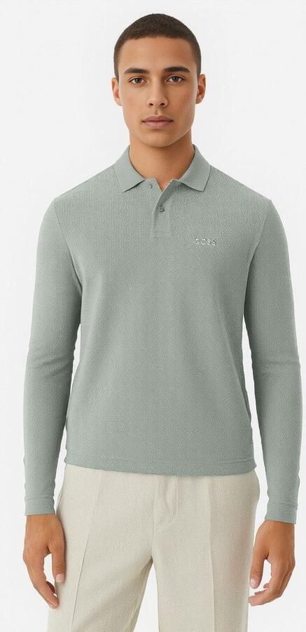 BOSS ORANGE Heren Polo's & T-shirts Petempesto Long Groen - Foto 5