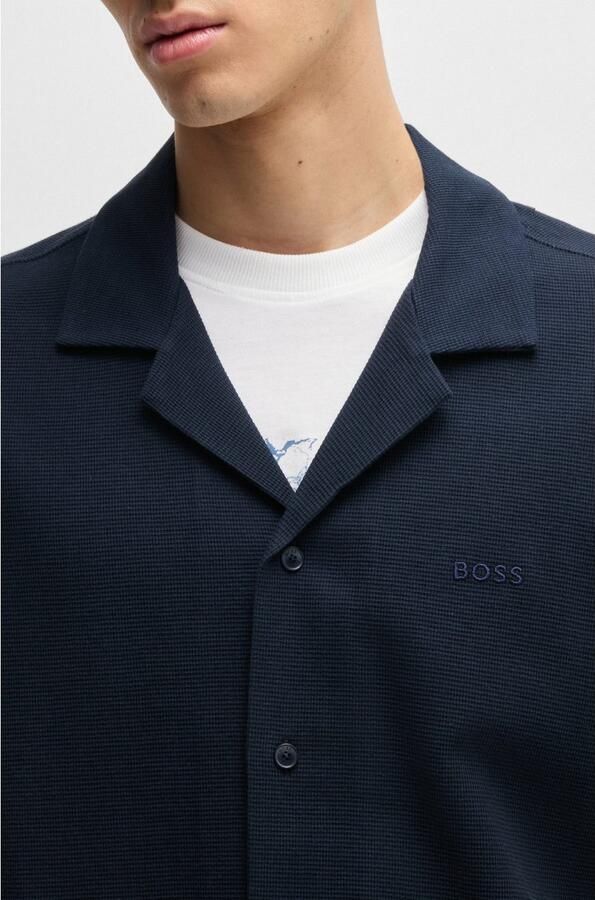 Boss Orange Shirt met korte mouwen Pe met ton-sur-tonlogo - Foto 3