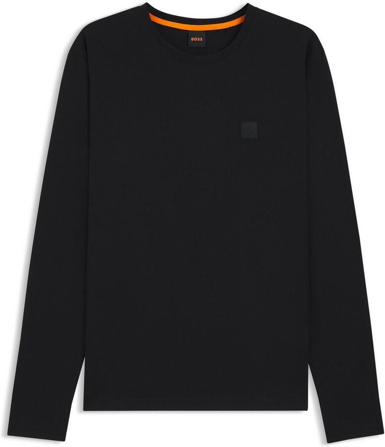 Boss Orange Shirt met lange mouwen Tacks met merkembleem op de borst - Foto 6