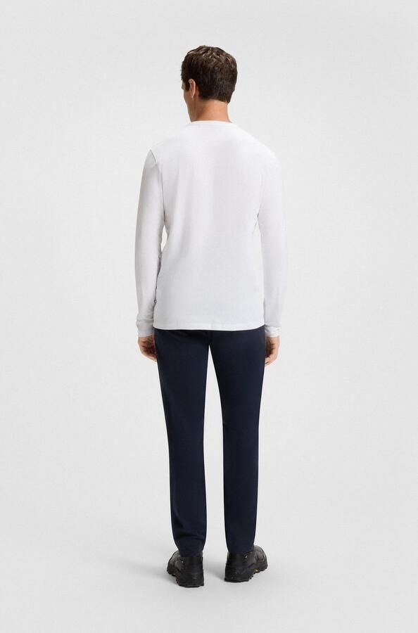 Boss Orange Shirt met lange mouwen Tacks met merkembleem op de borst - Foto 5