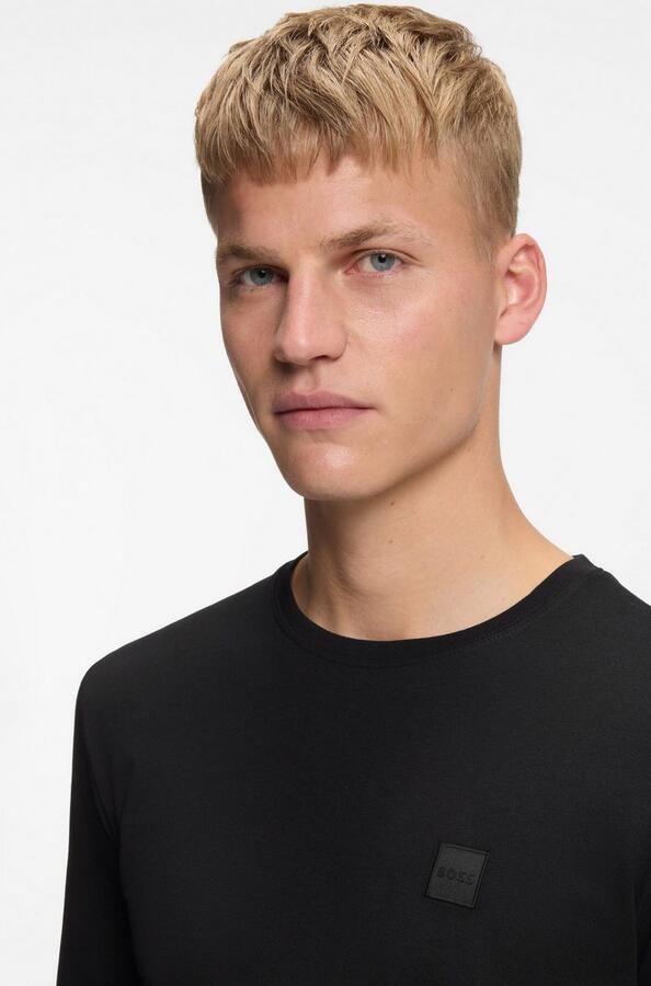 Boss Orange Shirt met lange mouwen Tacks met merkembleem op de borst - Foto 7