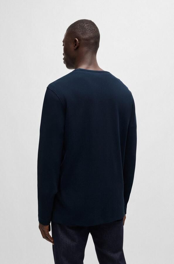 Boss Orange Regular fit shirt met lange mouwen en wafelstructuur model 'TEMPESTO' - Foto 12