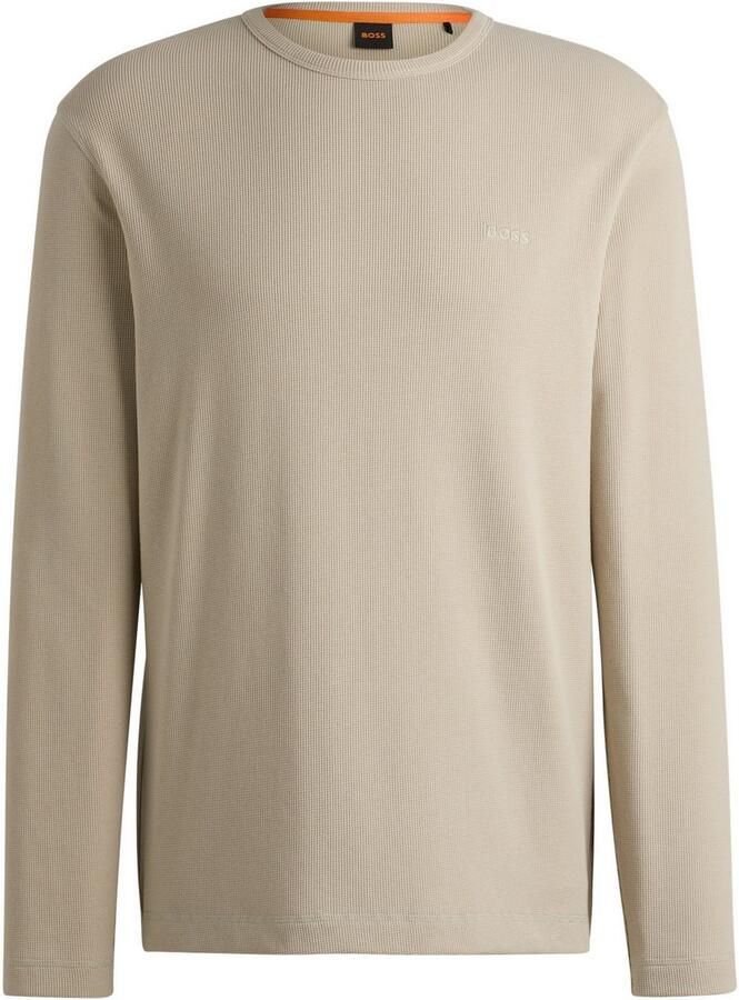 Boss Orange Regular fit shirt met lange mouwen en wafelstructuur model 'TEMPESTO' - Foto 3