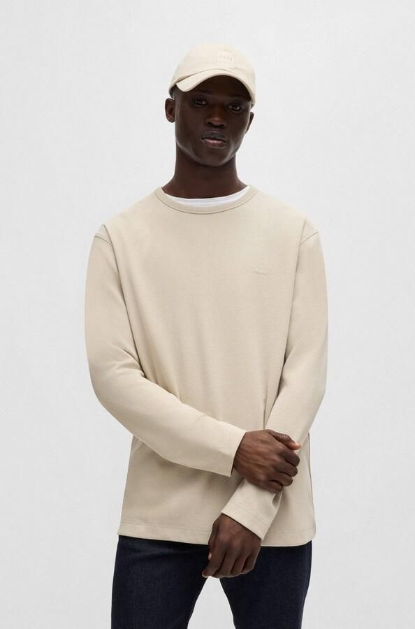 Boss Orange Regular fit shirt met lange mouwen en wafelstructuur model 'TEMPESTO' - Foto 9