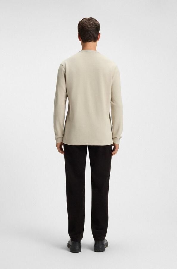 Boss Orange Regular fit shirt met lange mouwen en wafelstructuur model 'TEMPESTO' - Foto 10