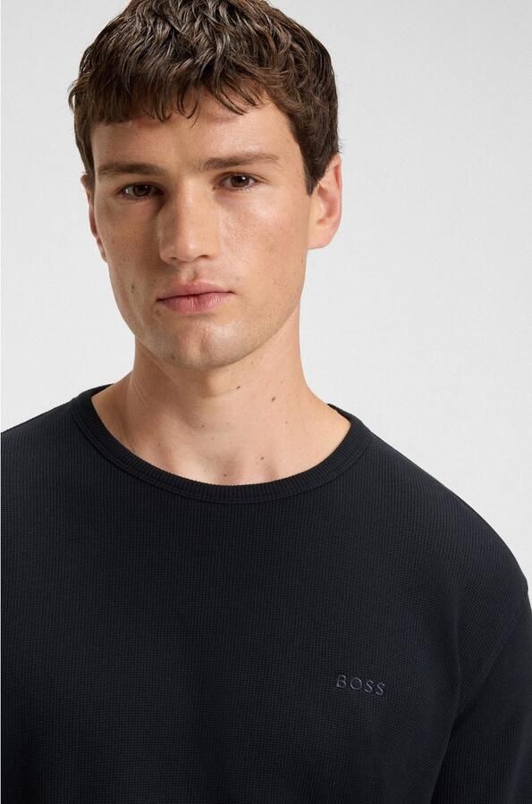 Boss Orange Regular fit shirt met lange mouwen en wafelstructuur model 'TEMPESTO' - Foto 11