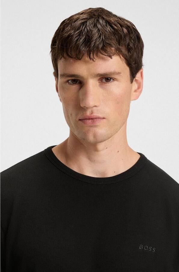 Boss Orange Regular fit shirt met lange mouwen en wafelstructuur model 'TEMPESTO' - Foto 2