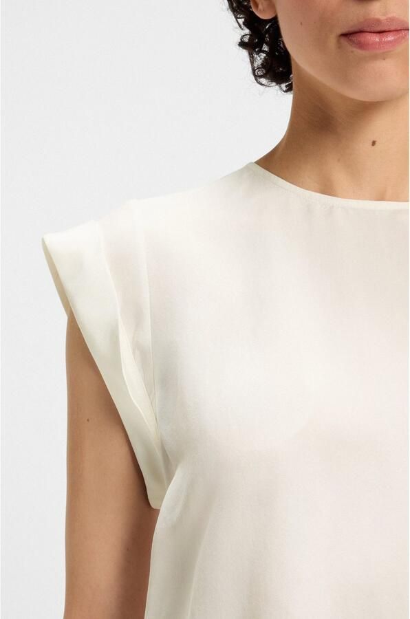 Boss Orange Regular fit blousetop van een mix van cupro en viscose model 'IRNETTE' - Foto 12