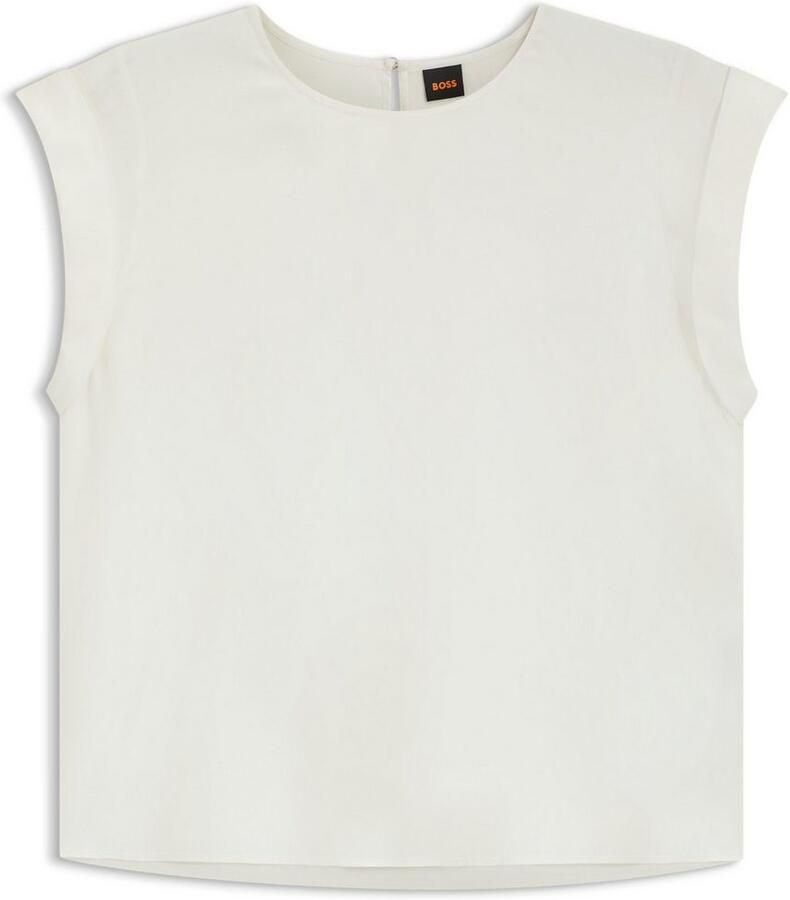 Boss Orange Regular fit blousetop van een mix van cupro en viscose model 'IRNETTE'