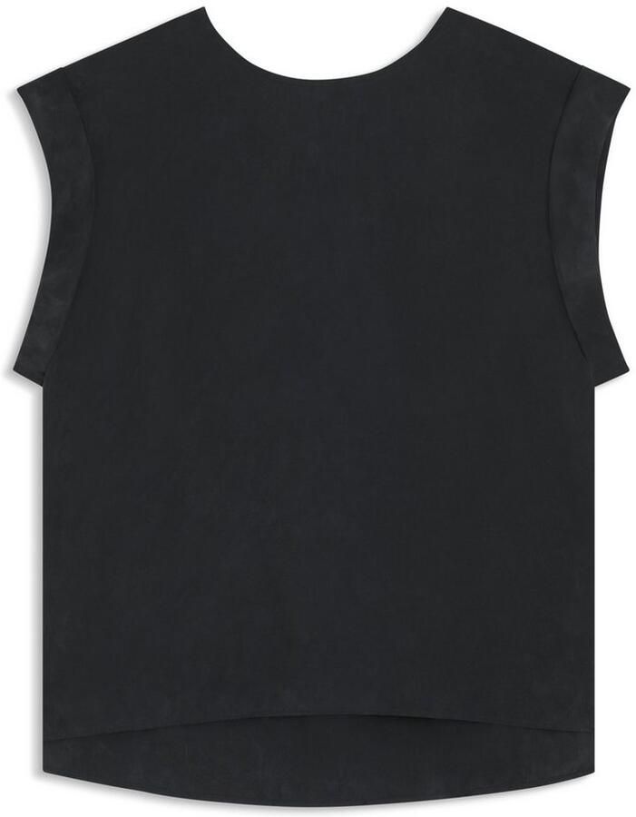 Boss Orange Regular fit blousetop van een mix van cupro en viscose