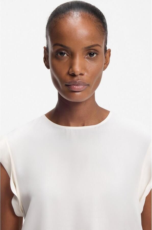 Boss Orange Regular fit blousetop van een mix van cupro en viscose model 'IRNETTE' - Foto 3