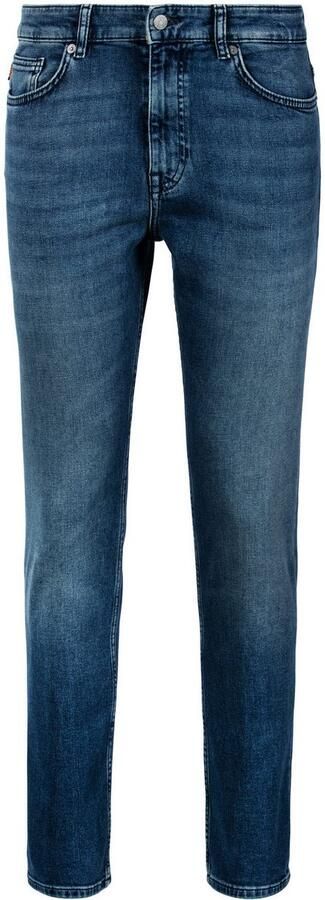 Hugo Boss Regular Fit Jeans 5-Pocket Stijl Taps toelopende pijp Medium blauw Blue Heren - Foto 18
