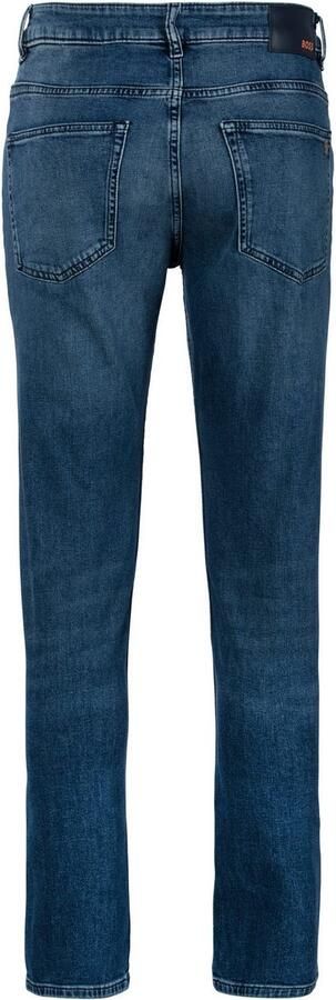 Hugo Boss Regular Fit Jeans 5-Pocket Stijl Taps toelopende pijp Medium blauw Blue Heren - Foto 19