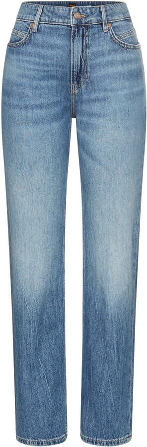 Boss Orange Straight leg jeans van puur katoen model 'ADA' - Foto 3