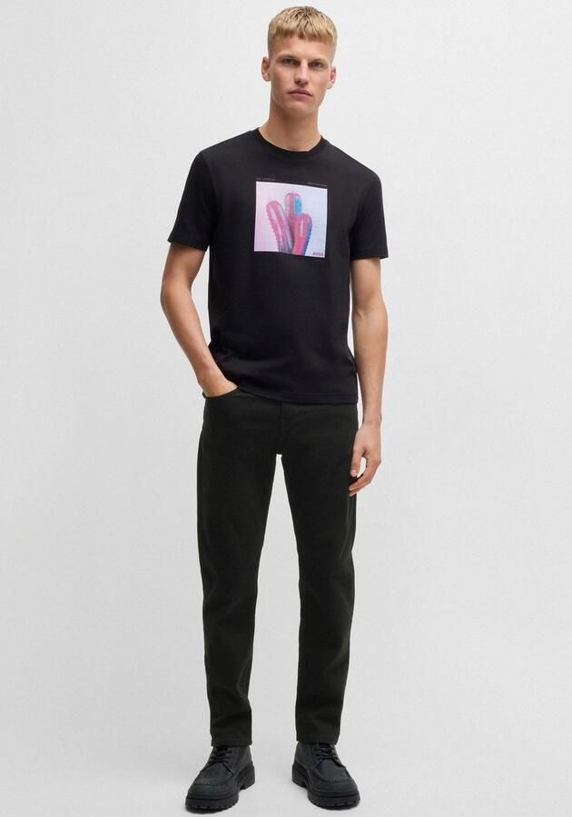 Boss Orange Regular fit jeans met labeldetail model 'Re.Maine' - Foto 5