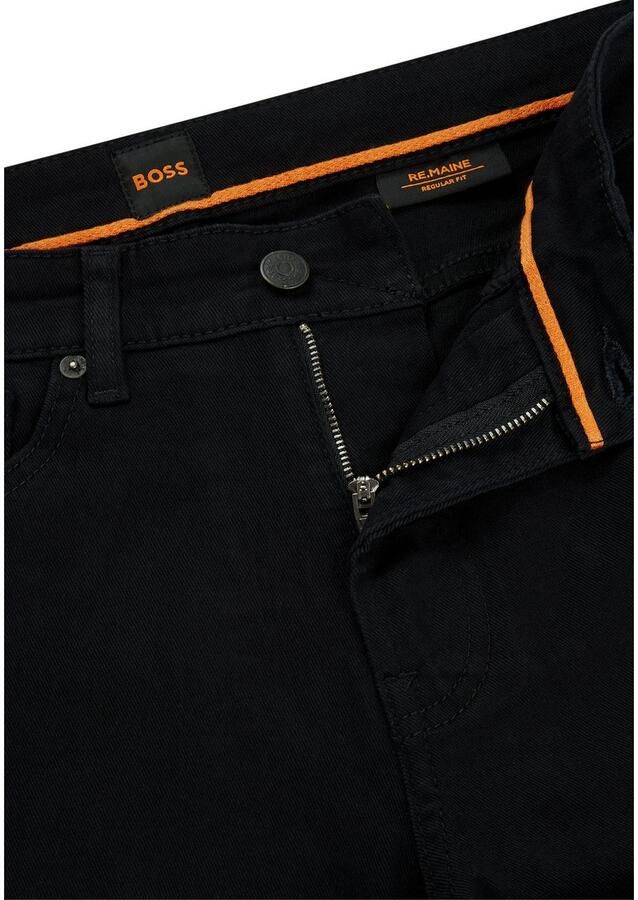 Boss Orange Regular fit jeans met labeldetail model 'Re.Maine'