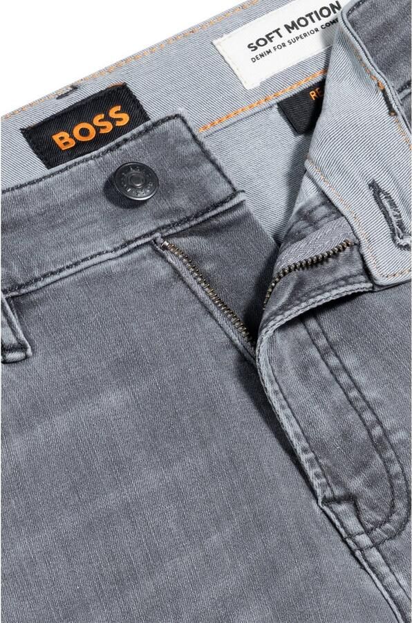 Boss Orange Stretch jeans Re Maine met merklabel op de tailleband