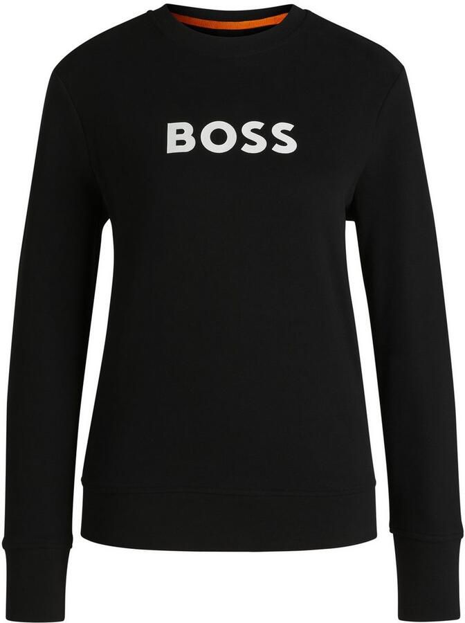 Boss Orange Sweatshirt met labelprint model 'Elaboss' - Foto 2