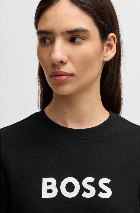 Boss Orange Sweatshirt met labelprint model 'Elaboss' - Foto 3