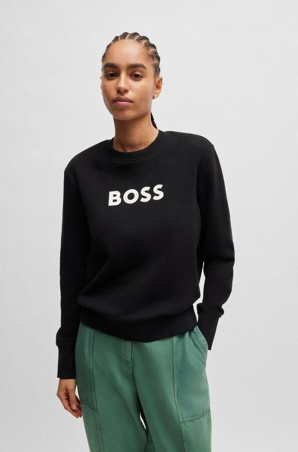 Boss Orange Sweatshirt met labelprint model 'Elaboss' - Foto 6