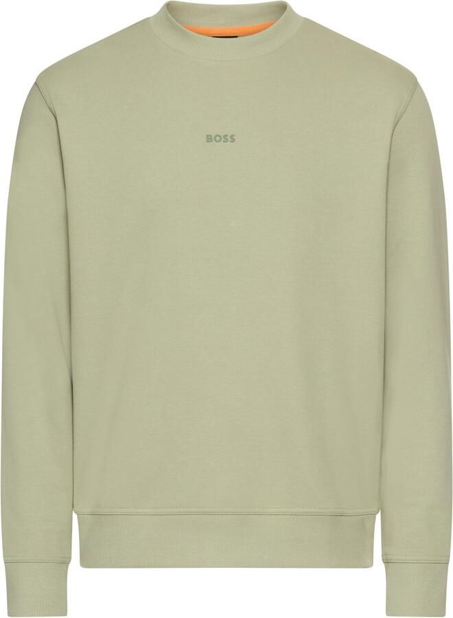 BOSS ORANGE Heren Truien & Vesten Wesmallcrew 10244192 01 Olijf - Foto 5