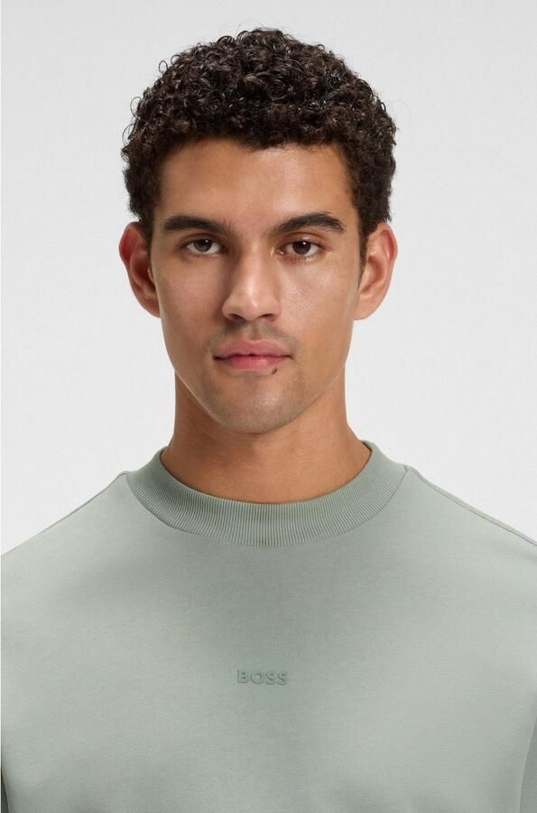 Boss Orange Sweatshirt WeSmallcrew met logo op borsthoogte - Foto 3