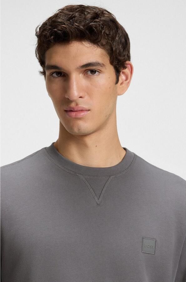 Boss Orange Regular fit sweatshirt van puur katoen model 'WESTART' - Foto 3