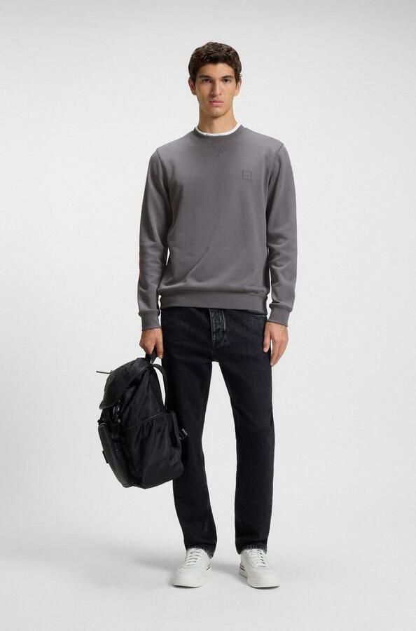 Boss Orange Regular fit sweatshirt van puur katoen model 'WESTART' - Foto 4