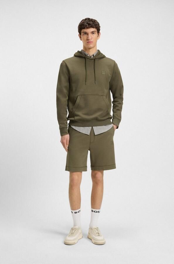 Boss Orange Regular fit sweatshorts van puur katoen - Foto 4