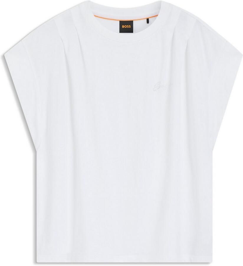 Boss Orange T-shirt Ecolorado Premium Damesmode Relaxed Fit van katoenjersey