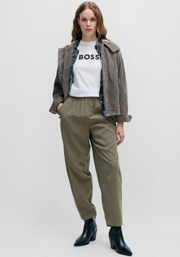 Boss Orange Regular fit T-shirt met labelprint en korte mouwen - Foto 6