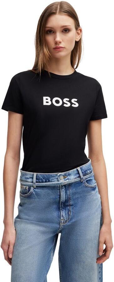 Boss Orange Regular fit T-shirt met labelprint en korte mouwen - Foto 9