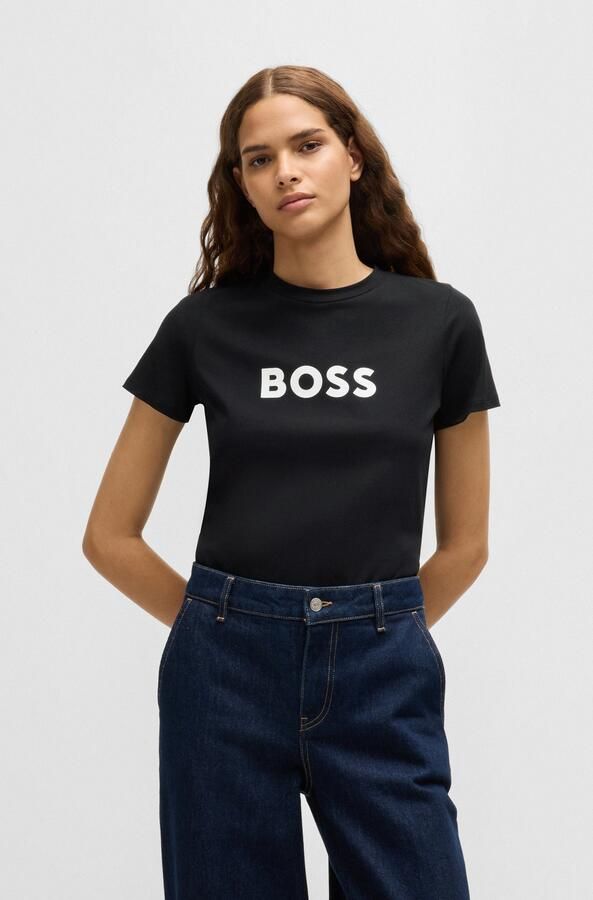 Boss Orange Regular fit T-shirt met labelprint en korte mouwen - Foto 6