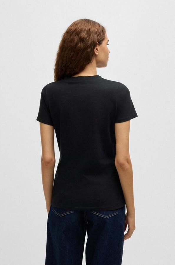 Boss Orange Regular fit T-shirt met labelprint en korte mouwen - Foto 4