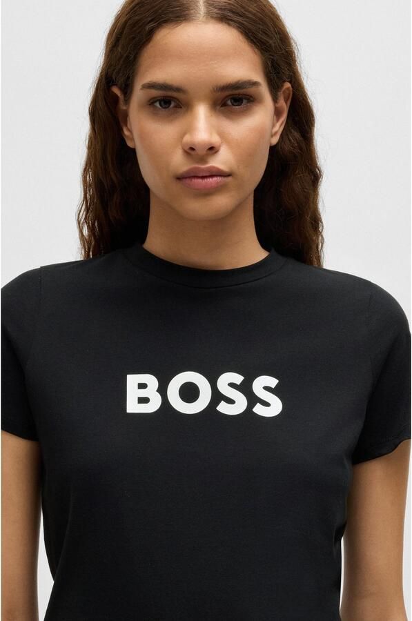 Boss Orange Regular fit T-shirt met labelprint en korte mouwen - Foto 3