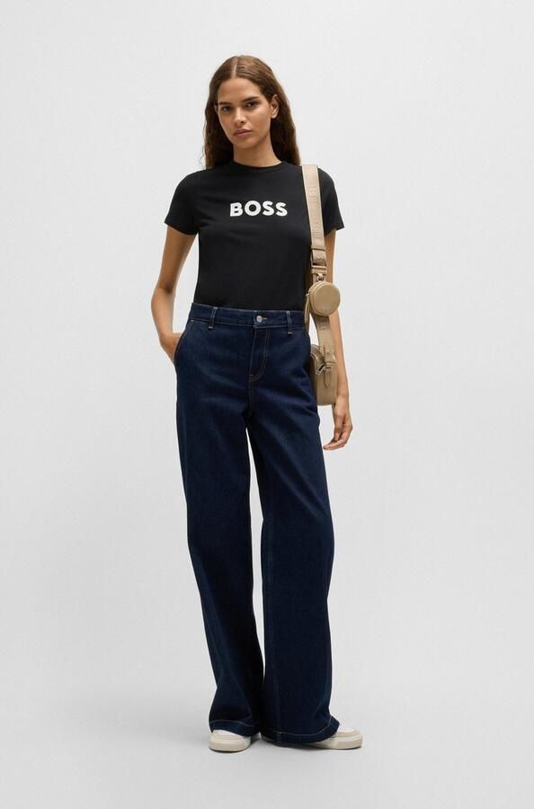 Boss Orange Regular fit T-shirt met labelprint en korte mouwen - Foto 5