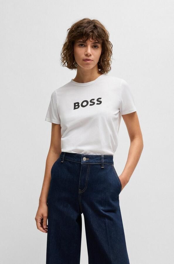 Boss Orange Regular fit T-shirt met labelprint en korte mouwen - Foto 8