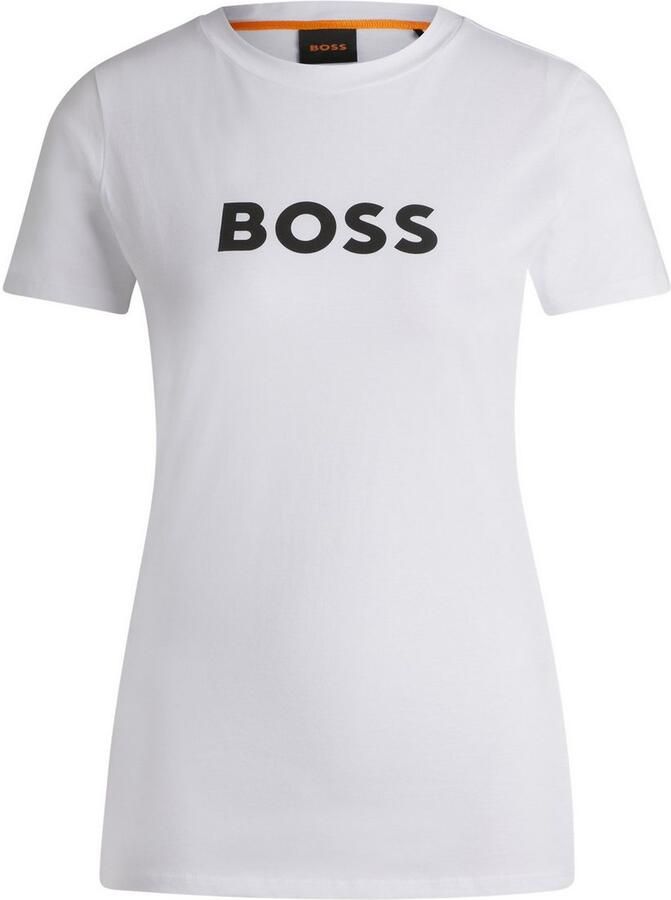 Boss Orange Regular fit T-shirt met labelprint en korte mouwen - Foto 4