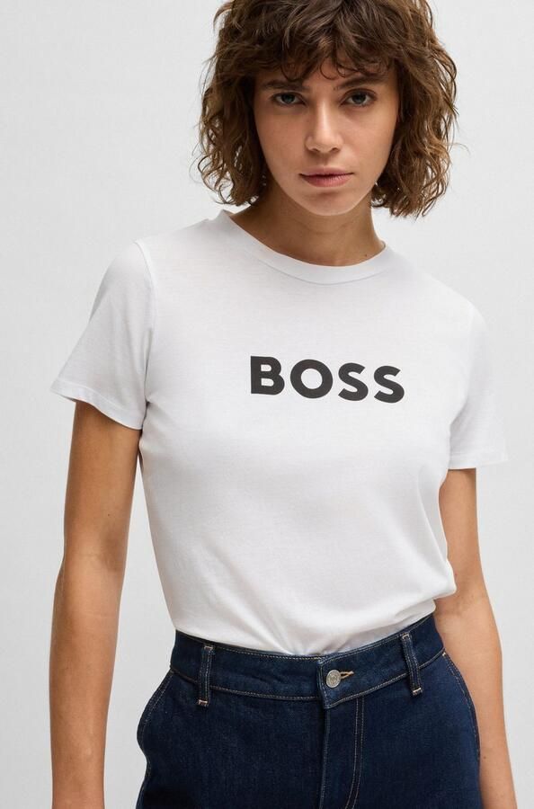 Boss Orange Regular fit T-shirt met labelprint en korte mouwen - Foto 9