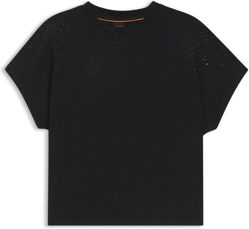 Boss Orange T-shirt Emason Hotfix Premium Damesmode Oversized fit met ronde hals glitterapplicatie - Foto 2