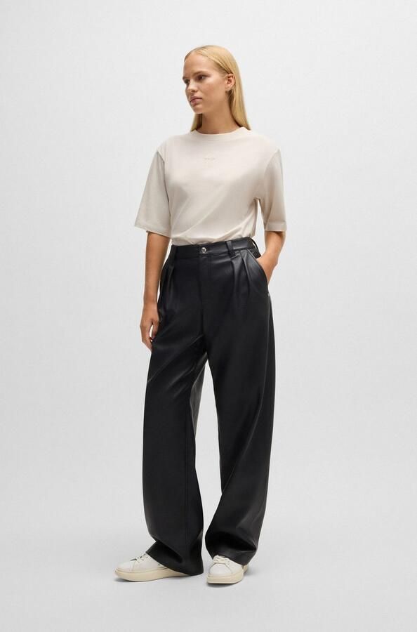 Boss Orange Oversized T-shirt met labelprint model 'Enis' - Foto 7