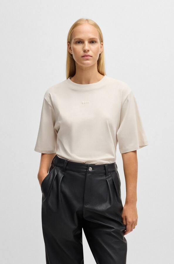 Boss Orange Oversized T-shirt met labelprint model 'Enis' - Foto 8