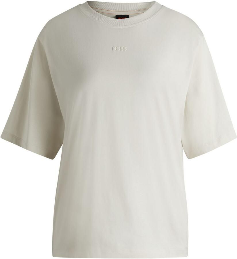 Boss Orange Oversized T-shirt met labelprint model 'Enis'