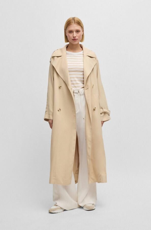 Boss Orange T-shirt Esla Striped Premium Damesmode Premium damesmode in gestreept ontwerp - Foto 5