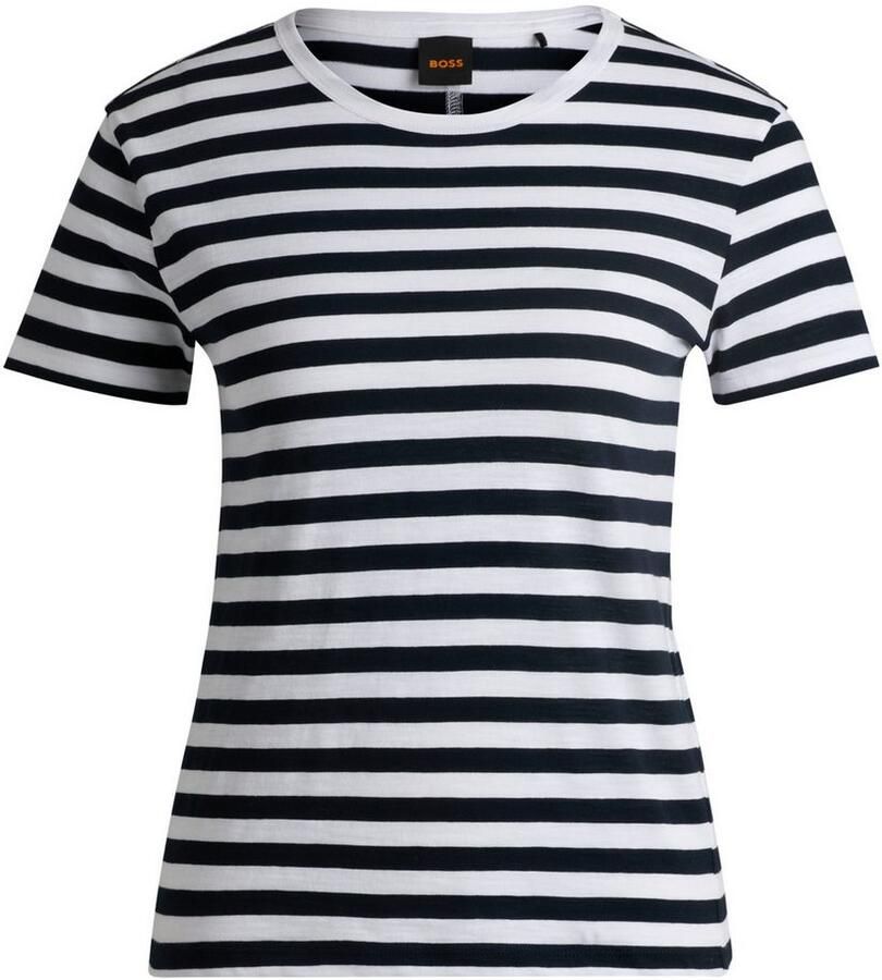 Boss Orange T-shirt Esla Striped Premium Damesmode Premium damesmode in gestreept ontwerp - Foto 2