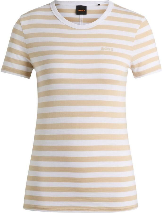 Boss Orange T-shirt Esla Striped Premium Damesmode Premium damesmode in gestreept ontwerp - Foto 2
